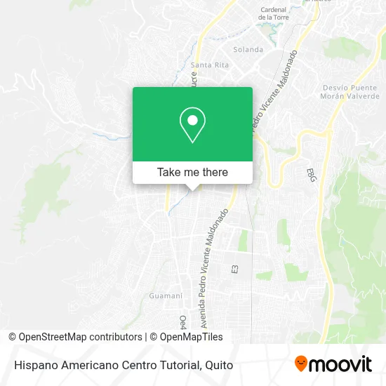 Hispano Americano Centro Tutorial map