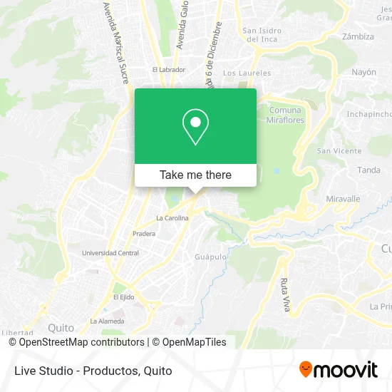 Live Studio - Productos map