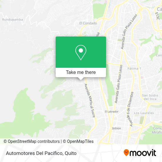 Automotores Del Pacífico map