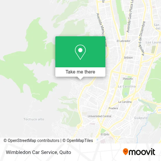 Wimbledon Car Service map