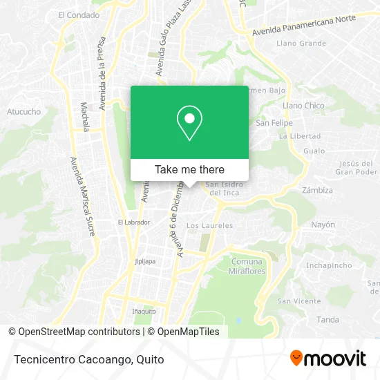Tecnicentro Cacoango map