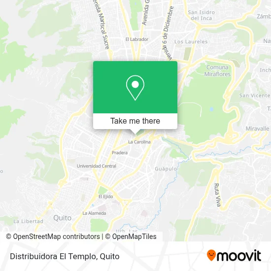 Distribuidora El Templo map