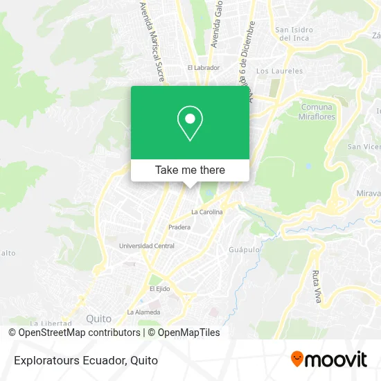 Exploratours Ecuador map