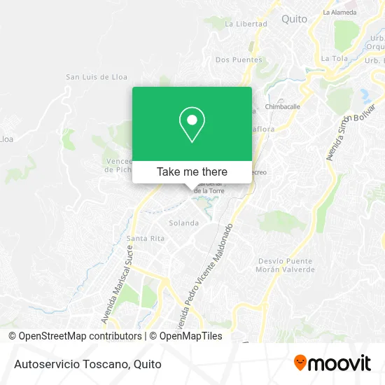 Autoservicio Toscano map