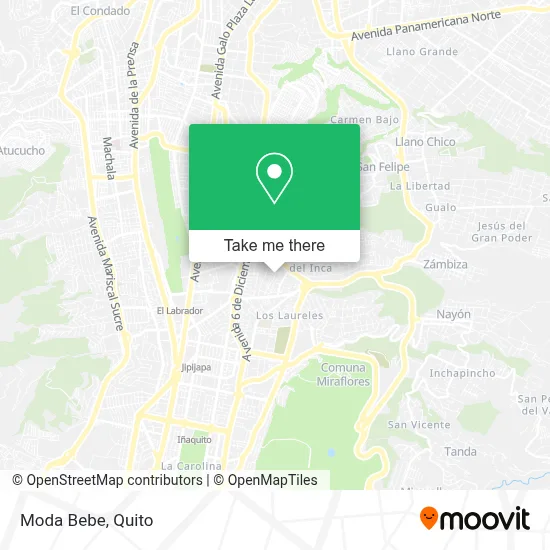 Moda Bebe map