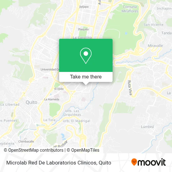 Microlab Red De Laboratorios Clinicos map