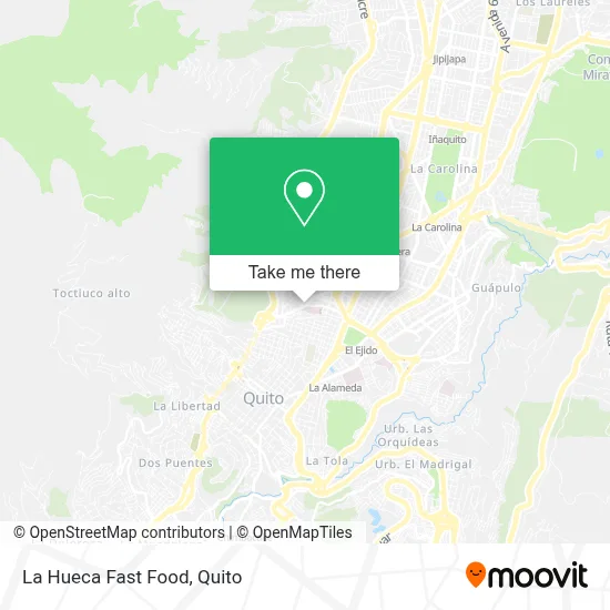 La Hueca Fast Food map