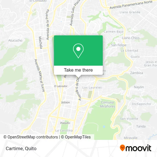 Cartime map