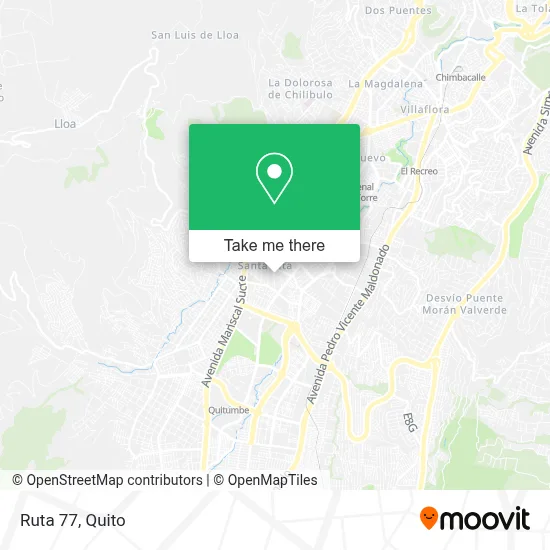 Ruta 77 map