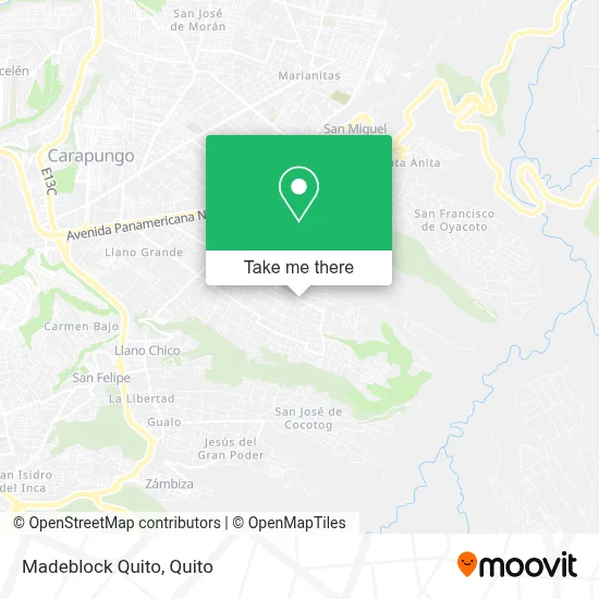 Madeblock Quito map