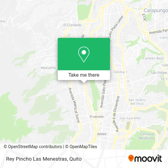 Rey Pincho Las Menestras map