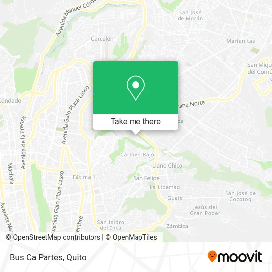 Bus Ca Partes map