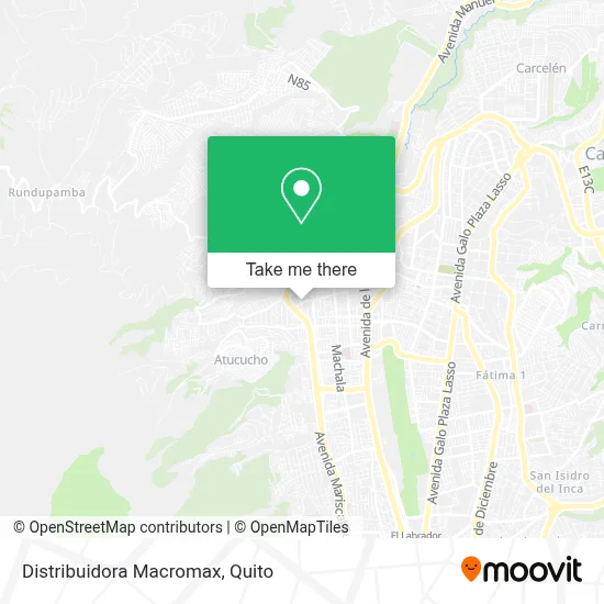 Distribuidora Macromax map