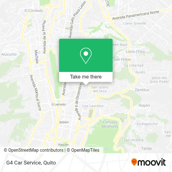 G4 Car Service map