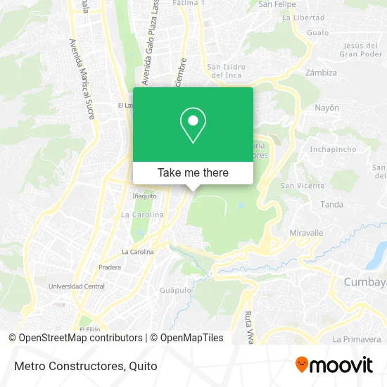 Metro Constructores map