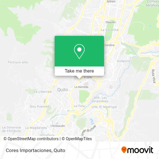 Cores Importaciones map