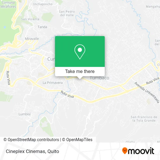 Cineplex Cinemas map