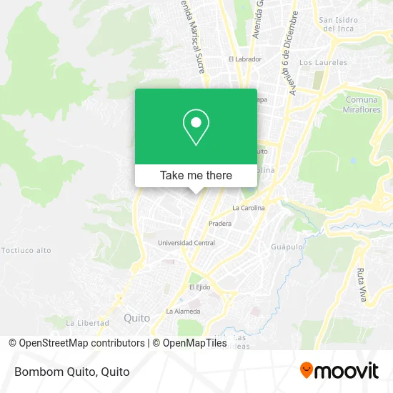 Bombom Quito map
