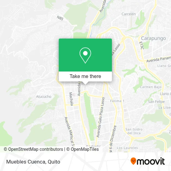 Muebles Cuenca map