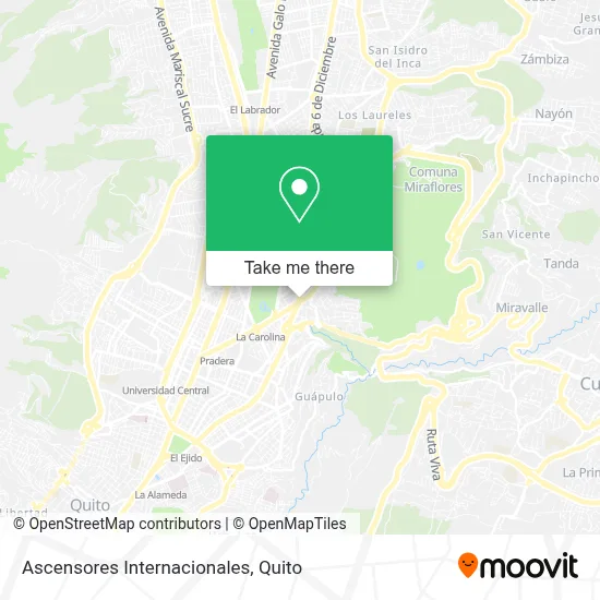 Ascensores Internacionales map
