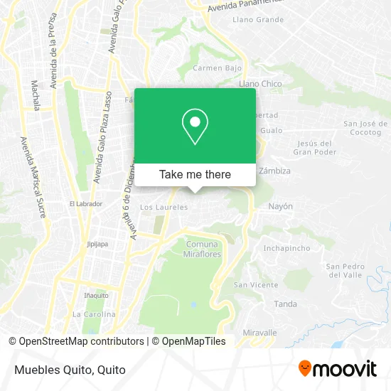 Muebles Quito map