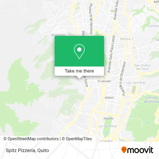 Spitz Pizzería map