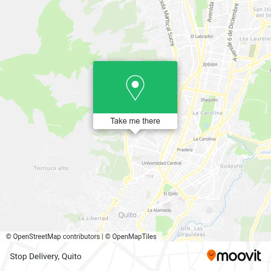 Stop Delivery map