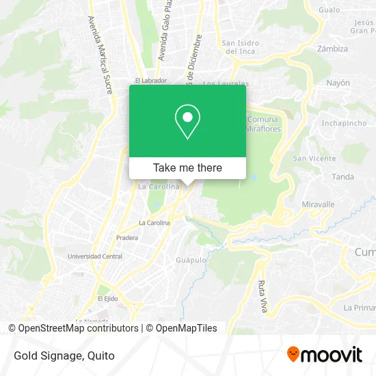 Gold Signage map