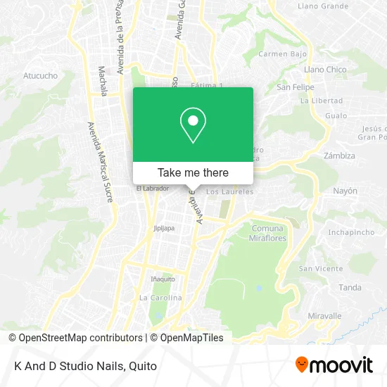K And D Studio Nails map
