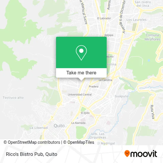 Rico's Bistro Pub map