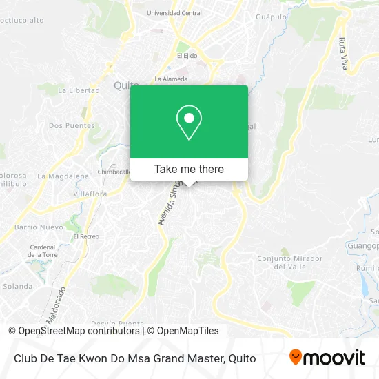 Club De Tae Kwon Do Msa Grand Master map