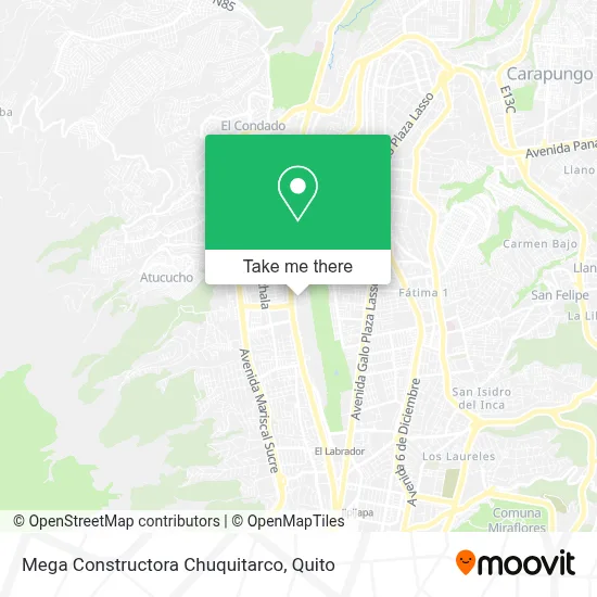 Mega Constructora Chuquitarco map