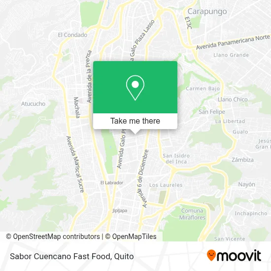 Sabor Cuencano Fast Food map