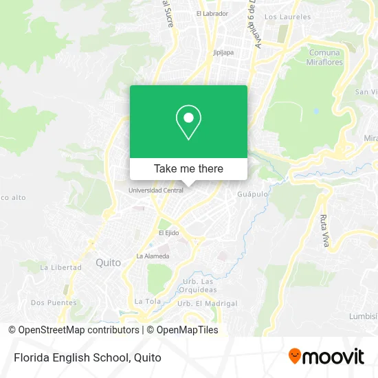 Florida English School map