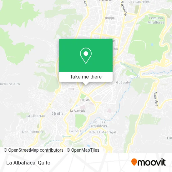 La Albahaca map