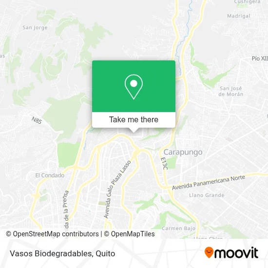 Vasos Biodegradables map