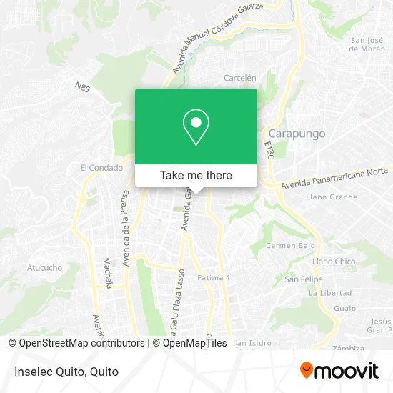 Inselec Quito map