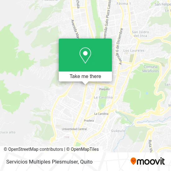 Servicios Multiples Plesmulser map