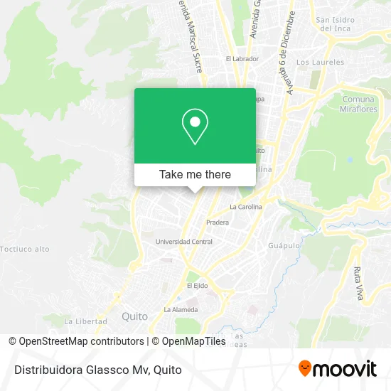 Distribuidora Glassco Mv map