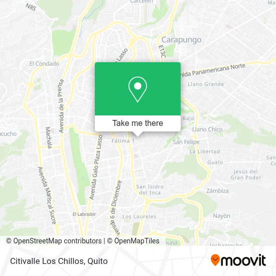 Citivalle Los Chillos map