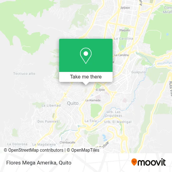 Flores Mega Amerika map
