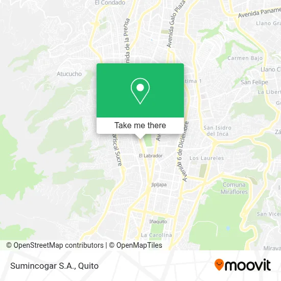 Sumincogar S.A. map