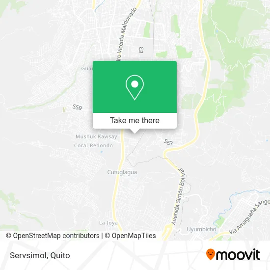 Servsimol map