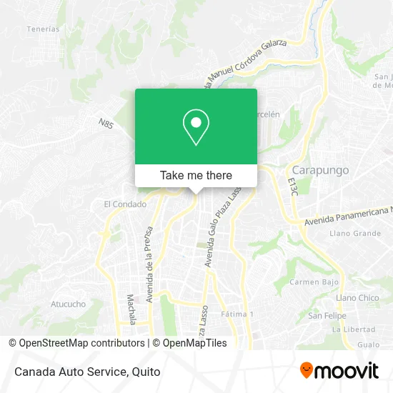 Canada Auto Service map