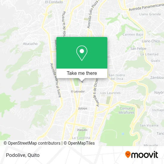 Podolive map