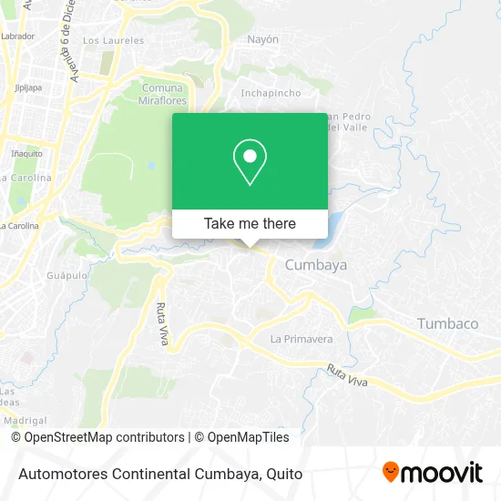Automotores Continental Cumbaya map