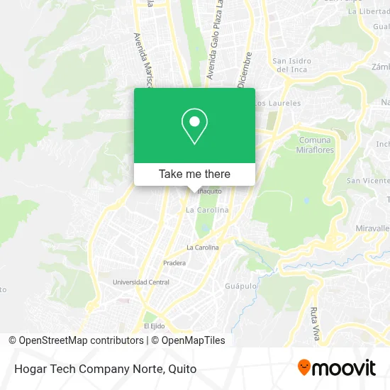Hogar Tech Company Norte map