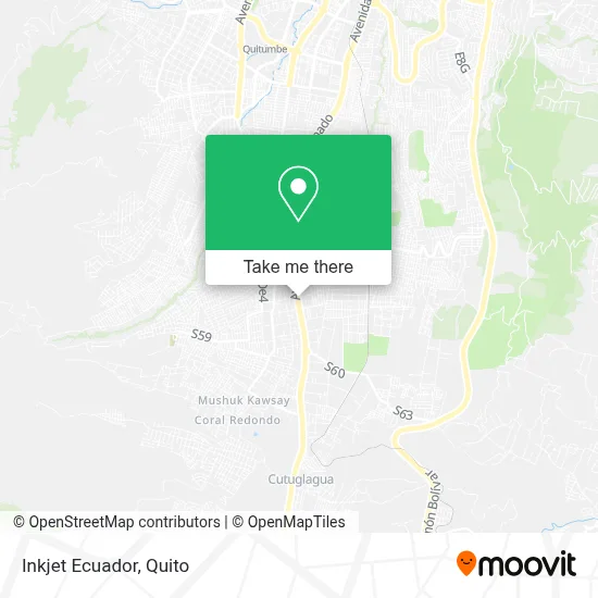 Inkjet Ecuador map