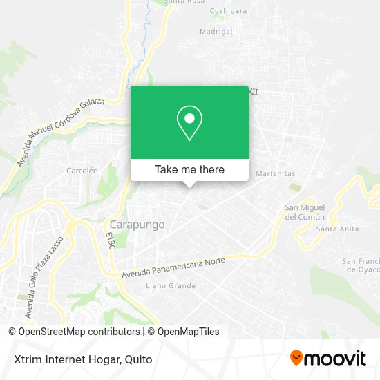 Xtrim Internet Hogar map