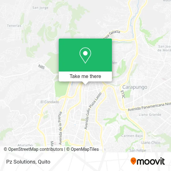 Pz Solutions map